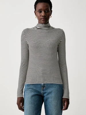 Marella longsleeve damski z wiskozą Emme by Marella brązowy
