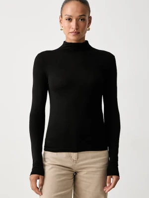 Marella longsleeve damski z wiskozą Emme by czarny