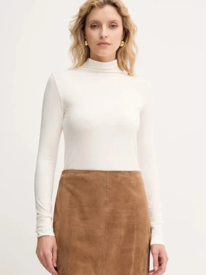 Marella longsleeve Emme by Marella kolor beżowy z golfem 2525946031200