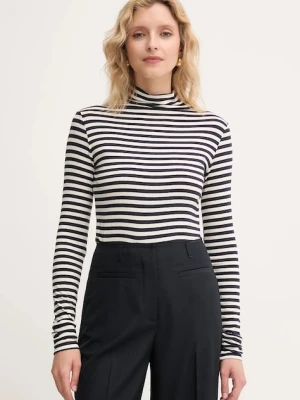 Marella longsleeve Emme by Marella kolor granatowy z golfem 2525946031200