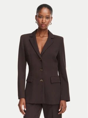 Marella Marynarka Amico1 2625046251 Brązowy ciemny Slim Fit