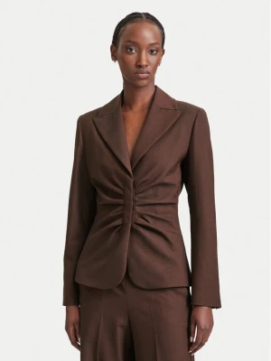 Marella Marynarka Fumana 2623046032 Brązowy ciemny Slim Fit