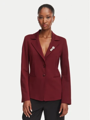 Marella Marynarka Gommoso 2623916034 Bordowy Slim Fit