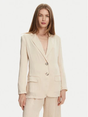 Marella Marynarka Selz 2513041085 Écru Regular Fit Kremowy