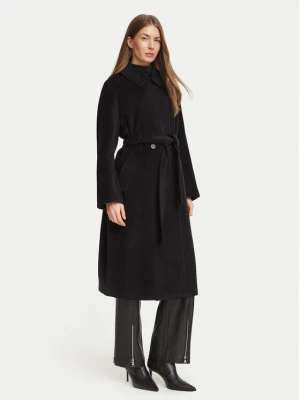 Marella Płaszcz wełniany 2623016082200 Czarny Regular Fit