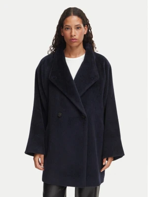 Marella Płaszcz wełniany Edita 2623086141 Granatowy Regular Fit