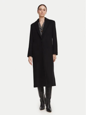 Marella Płaszcz wełniany Pavido 2623016031 Czarny Loose Fit