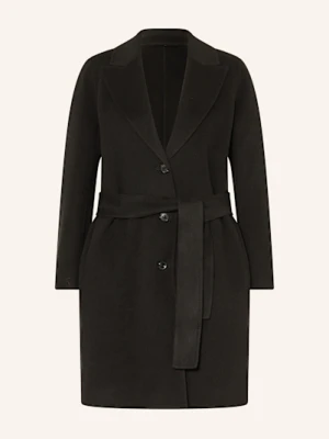 Marella Płaszcz Wełniany schwarz