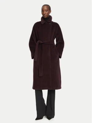Marella Płaszcz wełniany Starna 2623016082200 Fioletowy Regular Fit