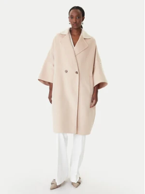 Marella Płaszcz wełniany Teca 2613011011 Beżowy Relaxed Fit