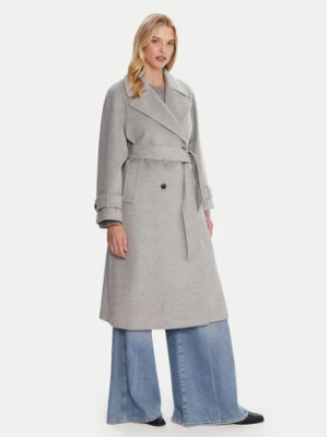 Marella Płaszcz wełniany Tenna 2523016071 Szary Regular Fit
