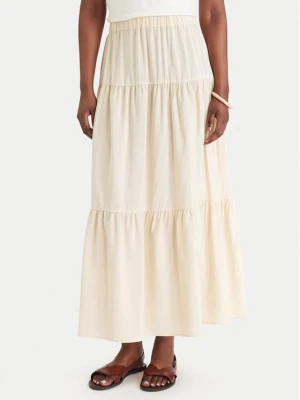 Marella Spódnica maxi Ciocca 2613101084 Écru Regular Fit Kremowy