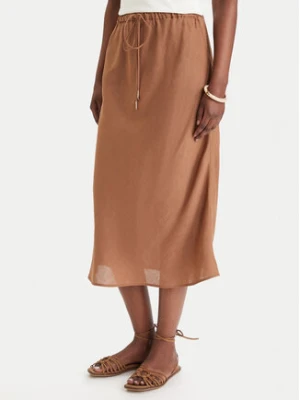 Marella Spódnica maxi Gamba 2613101094 Brązowy Regular Fit