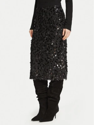 Marella Spódnica midi 2623106062200 Czarny Regular Fit