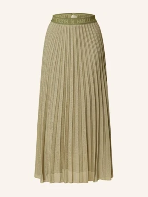 Marella Spódnica Plisowana Z Siateczki gruen