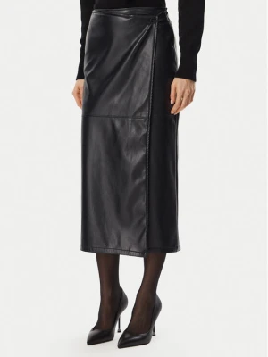 Marella Spódnica z imitacji skóry Utile 2625776012 Granatowy Slim Fit