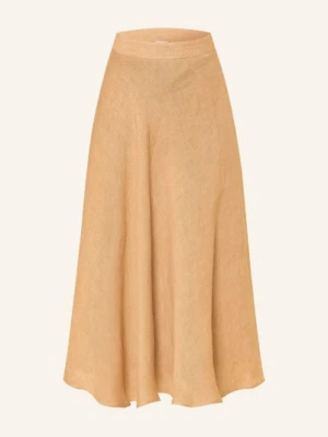 Marella Spódnica Z Lnu braun