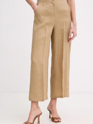 Marella spodnie damskie lniane Emme by Marella