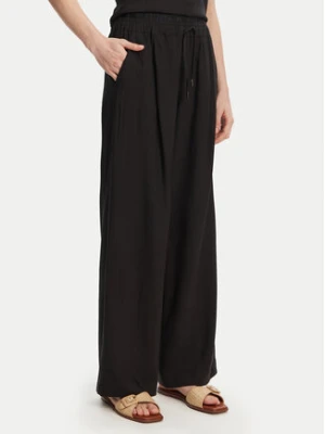Marella Spodnie materiałowe Fred 2513131085 Czarny Wide Leg