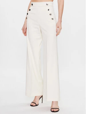 Marella Spodnie materiałowe Hiamre 2331310631 Écru Loose Fit