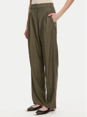 Marella Spodnie materiałowe Hull 2523136161 Khaki Loose Fit
