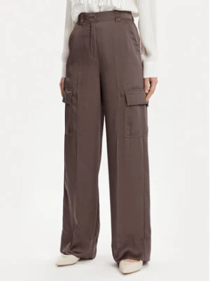 Marella Spodnie materiałowe Khat 2413131131 Brązowy Relaxed Fit