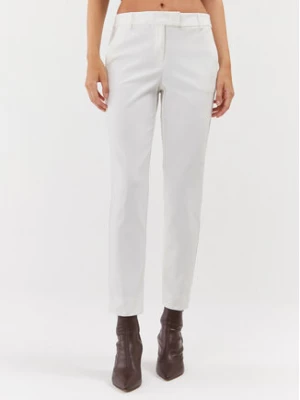 Marella Spodnie materiałowe Pirro 2331360738200 Biały Regular Fit