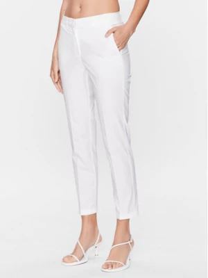 Marella Spodnie materiałowe Samuele 2331310532 Biały Slim Fit