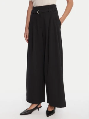 Marella Spodnie palazzo Bondeno 2523136011 Czarny Relaxed Fit