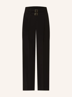 Marella Spodnie Z Materiału Typu Marlene schwarz