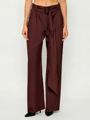 Marella Spodnie z paskiem MLLNAVILE | Relaxed fit