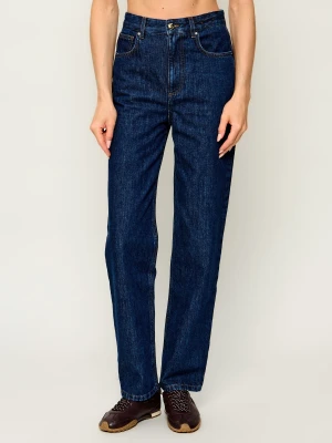 Marella SPORT Jeansy Mlsmom | Mom Fit | high waist granatowy