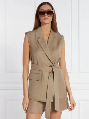 Marella SPORT Kamizelka LUCAS | Slim Fit | z dodatkiem lnu