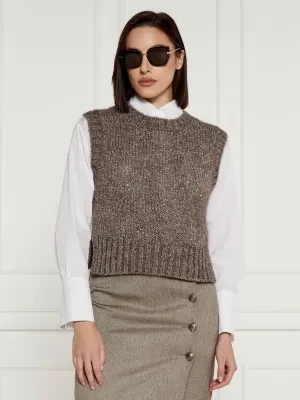 Marella SPORT Kamizelka | Regular Fit | z dodatkiem wełny