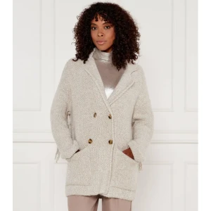 Marella SPORT Kardigan Mastice | Loose fit | z dodatkiem wełny