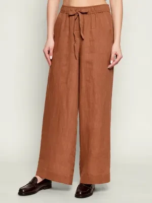 Marella SPORT Lniane spodnie MLSUOMO | Relaxed fit