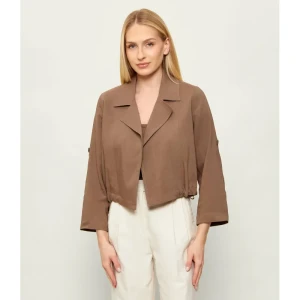 Marella SPORT Marynarka MLMPALCHI | Cropped Fit | z dodatkiem lnu