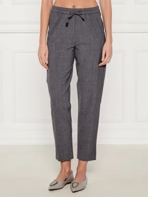 Marella SPORT Spodnie BRUNO | Tapered fit | z dodatkiem wełny