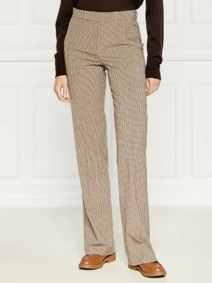 Marella SPORT Spodnie CLARION | Straight fit | z dodatkiem wełny