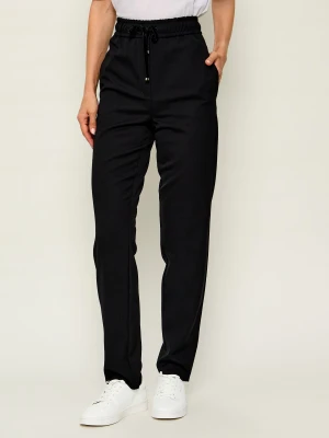 Marella SPORT Spodnie Mlsbeato | Slim Fit | z dodatkiem wełny czarny