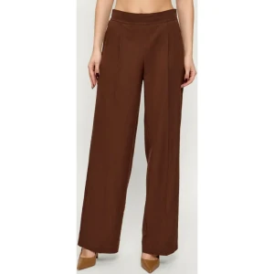 Marella SPORT Spodnie MLSTARGA | Relaxed fit | z dodatkiem lnu