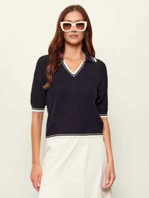 Marella SPORT Sweter Mlslembi | Regular Fit granatowy