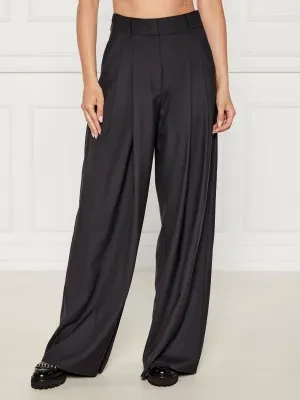 Marella SPORT Wełniane spodnie Ulzio | flare fit