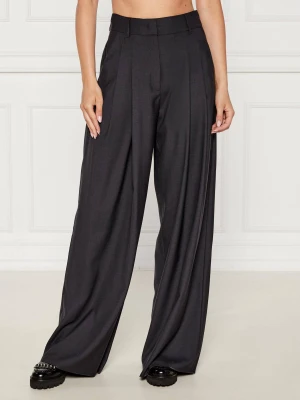 Marella SPORT Wełniane spodnie Ulzio | flare fit
