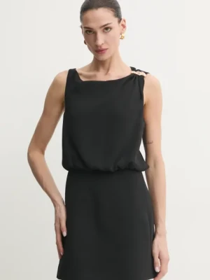 Marella sukienka DOCCIA kolor czarny mini prosta 2513221043200