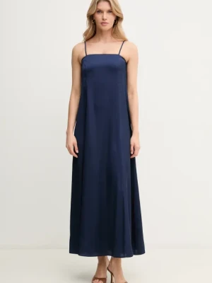 Marella sukienka Emme by Marella kolor granatowy maxi rozkloszowana 2515221112200
