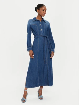 Marella Sukienka jeansowa Ada 2423226014 Granatowy Regular Fit