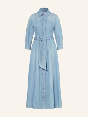 Marella Sukienka Jeansowa Z Rękawami 3/4 blau