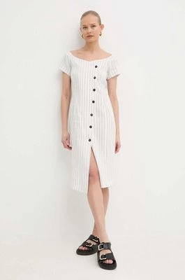 Marella sukienka kolor biały midi dopasowana 2413221012200