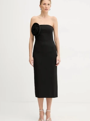 Marella sukienka kolor czarny midi dopasowana 2523226032200
